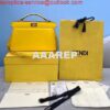 Replica Fendi 8BN327 Peekaboo ISeeU Small Apricot leather bag 2