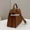 Replica Fendi 8BN327 Peekaboo ISeeU Small Gold leather bag 2