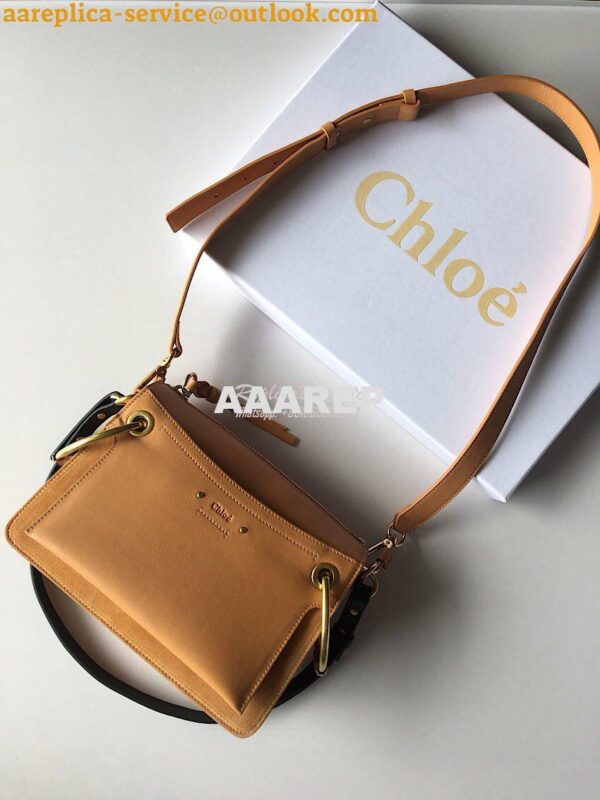 Replica Chloe Roy Bag Blush Pink in Suede & Smooth Calfskin