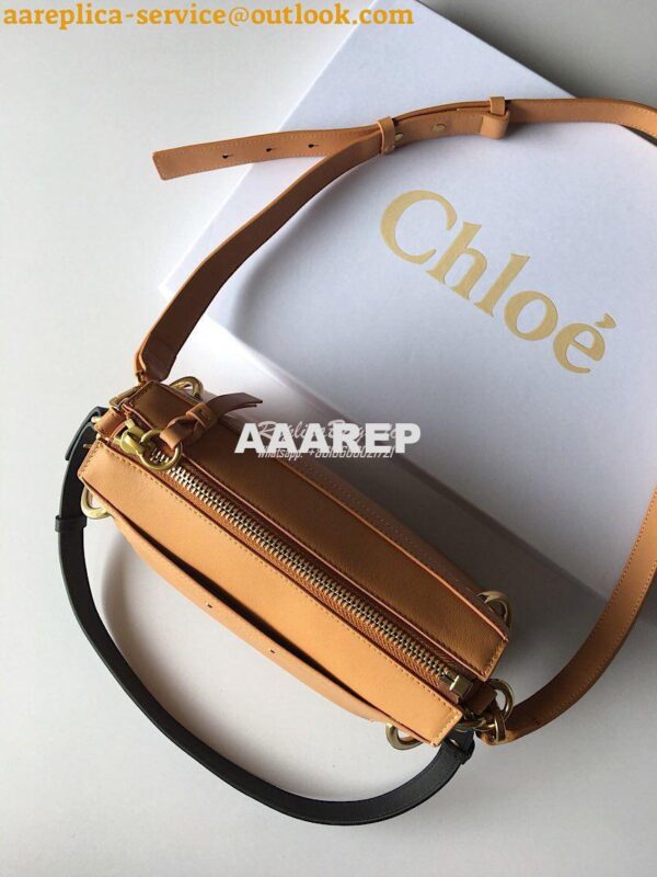 Replica Chloe Roy Bag Blush Pink in Suede & Smooth Calfskin 3