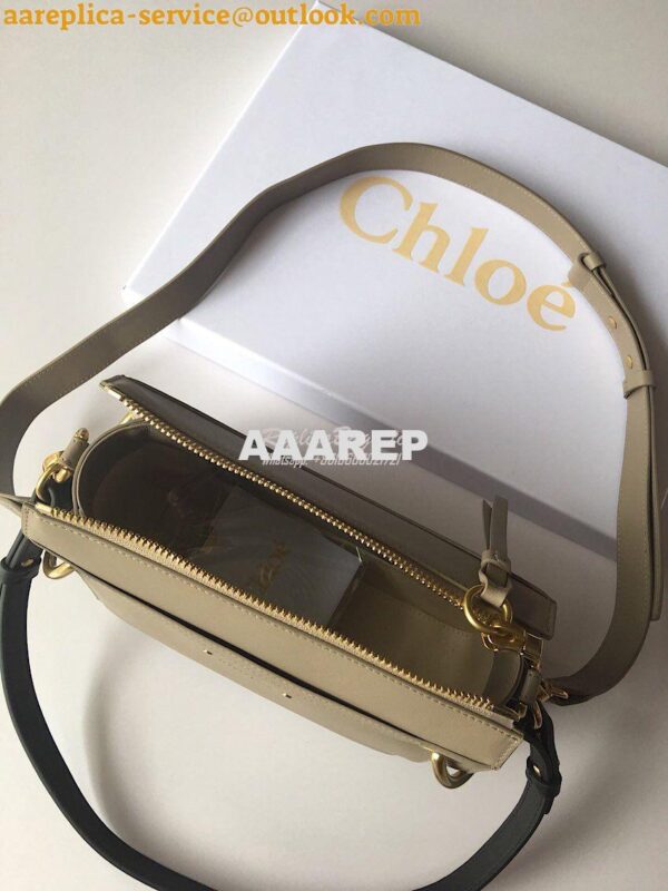 Replica Chloe Roy Bag Motty Grey in Suede & Smooth Calfskin 8