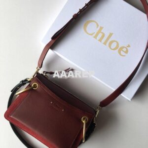 Replica Chloe Roy Bag Plum Purple in Suede & Smooth Calfskin