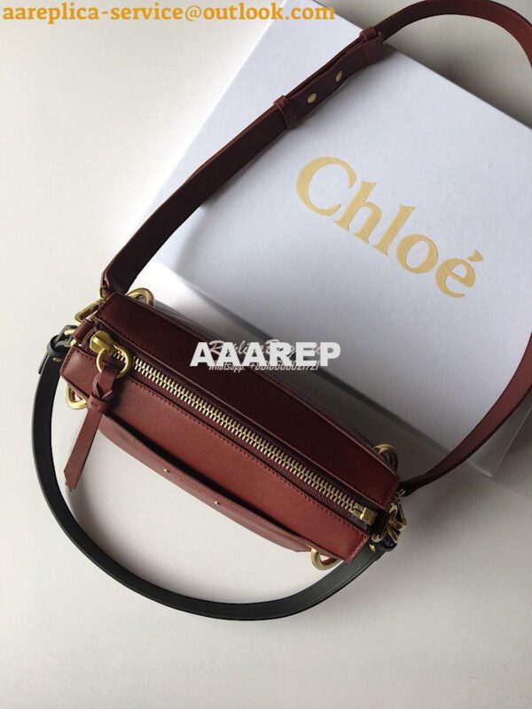 Replica Chloe Roy Bag Plum Purple in Suede & Smooth Calfskin 3