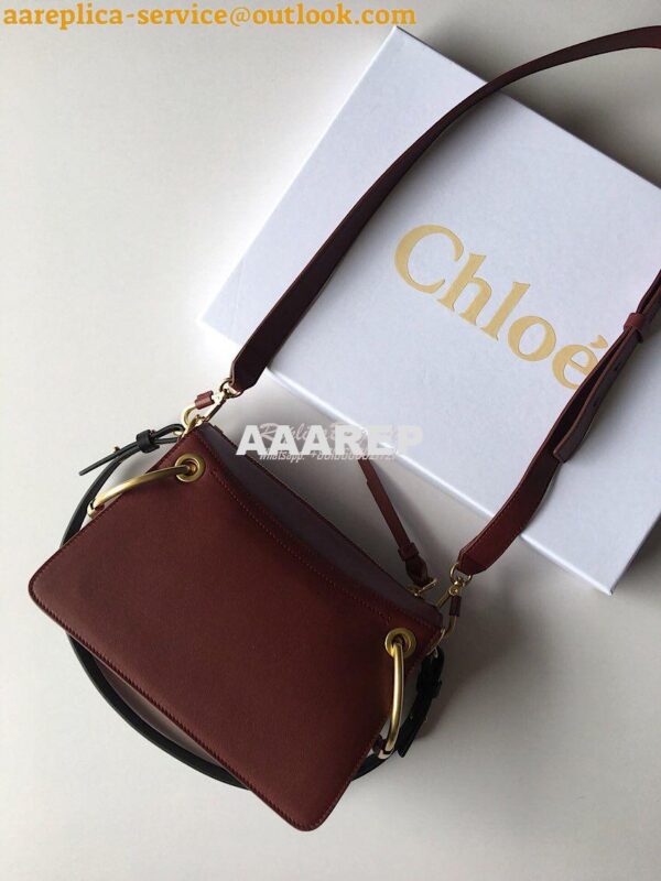 Replica Chloe Roy Bag Plum Purple in Suede & Smooth Calfskin 8