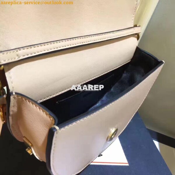 Replica Chloe Small Nile Minaudière in Smooth Calfskin Biscotti Beige 7