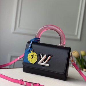 Replica Louis Vuitton Twist MM Bag With Plexiglass Handle M56112 BLV157 2