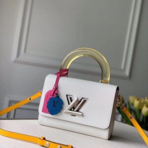 Replica Louis Vuitton Twist MM Bag With Plexiglass Handle M56132 BLV171 2