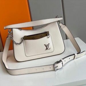 Replica Louis Vuitton White Marelle Bag Epi Leather M80688 BLV165 2