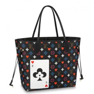 Replica Louis Vuitton Game On Neverfull MM Black Bag M57483