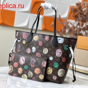 Replica Louis Vuitton NEVERFULL MM Bag LV LVxFornasetti M45923 BLV1138 2