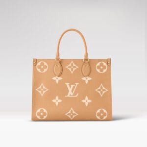 Replica Louis Vuitton LV ONTHEGO MM Arizona Beige Bag M45982