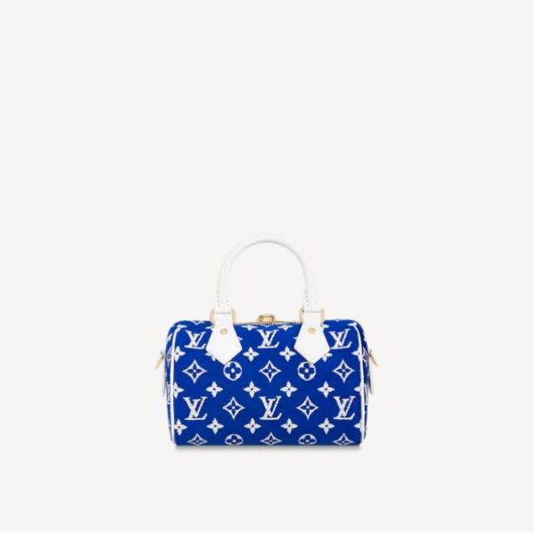 Replica Louis Vuitton SPEEDY BANDOULIÈRE 20 Bag Blue M20751 3