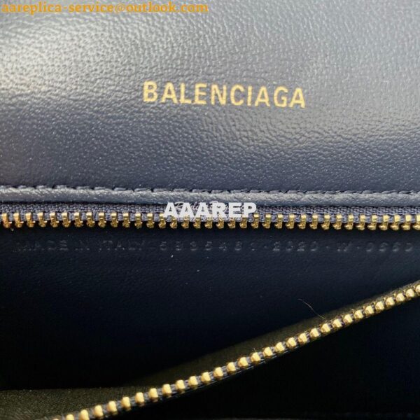 Replica Balenciaga Hourglass Top Handle Bag In Shiny Crocodile Embosse 15