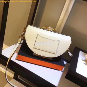 Replica Chloe Small Nile Minaudière in Smooth Calfskin White