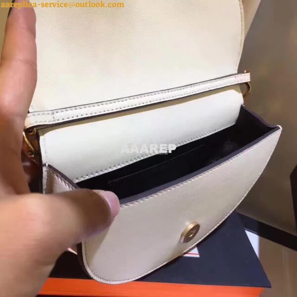 Replica Chloe Small Nile Minaudière in Smooth Calfskin White 10