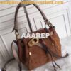 Replica Chloe Small Owen bucket bag in brown smooth & suede calfskin