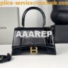 Replica Balenciaga Hourglass XS S Top Handle Handbag In Glitter 592833 2