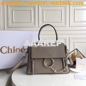 Replica Chloe Faye Day Double Carry Bag Motty Grey 2