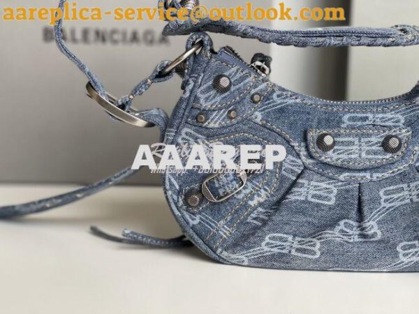 Replica Balenciaga Le Cagole XS S Shoulder Bag Bb Monogram Bleached De 6