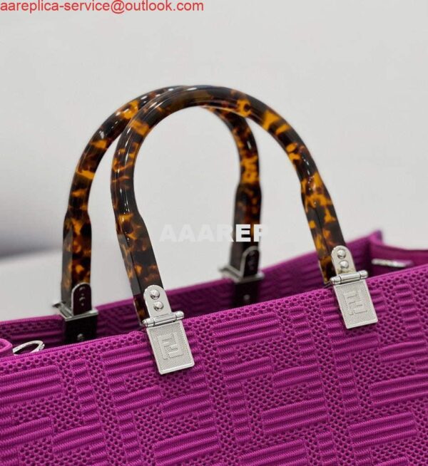 Replica Fendi 8BH386 Sunshine Medium Fendi Tote Bag 8258 Purple 4