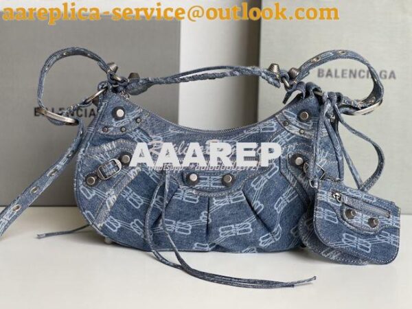 Replica Balenciaga Le Cagole XS S Shoulder Bag Bb Monogram Bleached De 14