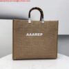 Replica Fendi 8BH386 Sunshine Medium Fendi Tote Bag 8518 Apricot 2