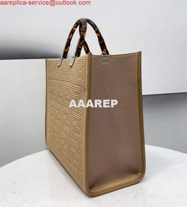 Replica Fendi 8BH386 Sunshine Medium Fendi Tote Bag 8258 Tan 4