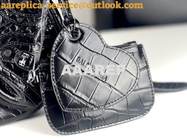 Replica Balenciaga Le Cagole XS S Shoulder Bag in All Black Supple Cro 15