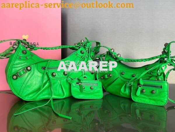 Replica Balenciaga Le Cagole XS S Shoulder Bag in Lambskin Green 67130 3