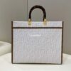 Replica Fendi 8BH386 Sunshine Medium FF Glazed Fabric Shopper