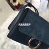 Replica Chloe Faye Small shoulder bag in Suede and Smooth Calfskin Min