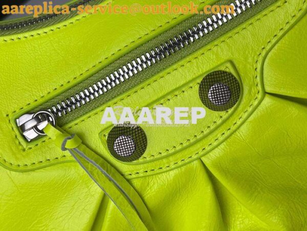 Replica Balenciaga Le Cagole XS S Shoulder Bag in Lambskin Neon Yellow 13