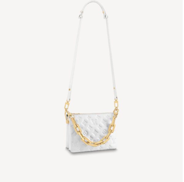 Replica Louis Vuitton COUSSIN BB Bag White M20770