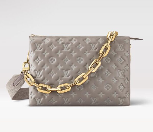 Replica Louis Vuitton Coussin MM LV Bag Grey M20771 3