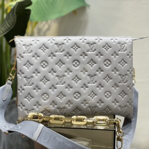 Replica Louis Vuitton Coussin MM LV Bag Grey M20771 2