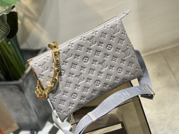 Replica Louis Vuitton Coussin MM LV Bag Grey M20771 5