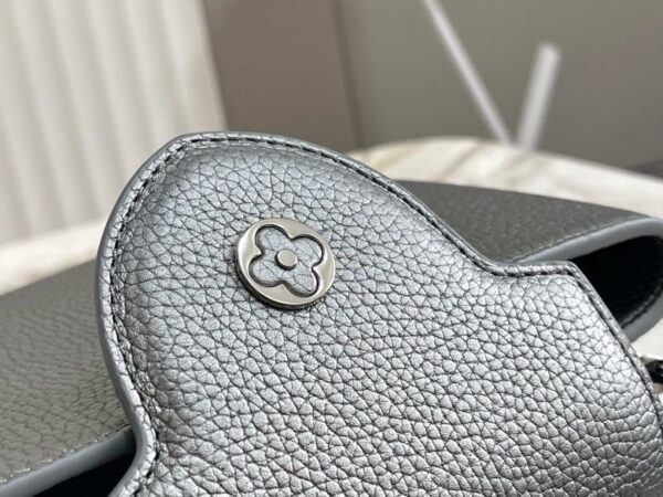 Replica Louis Vuitton Capucines BB LV Bag Etain Metallic Gray M21102 6