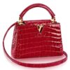 Replica Louis Vuitton Capucines Mini Crocodile Bag N93163 BLV807