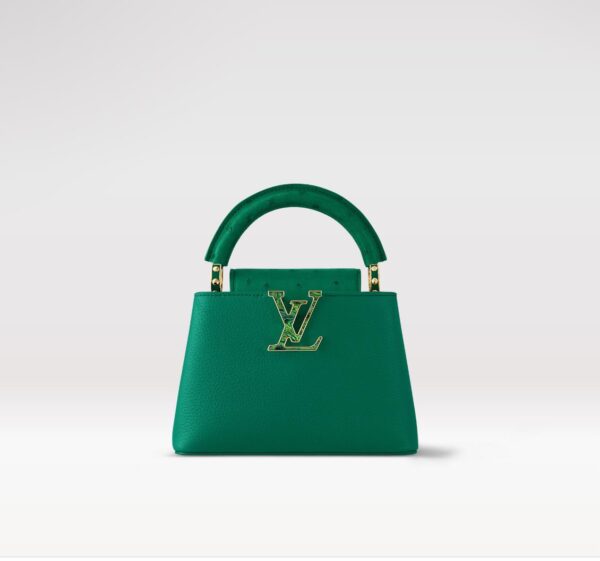 Replica Louis Vuitton Capucines Mini LV Bag Emerald Green M21164 3