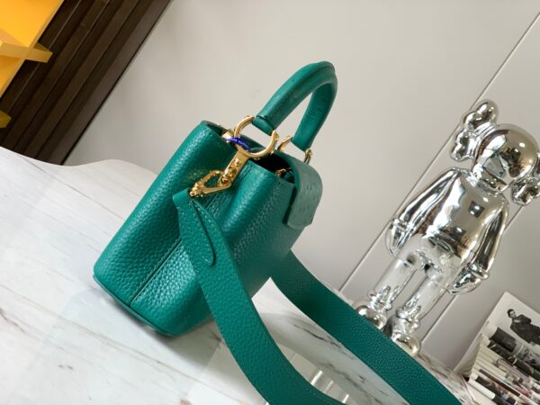 Replica Louis Vuitton Capucines Mini LV Bag Emerald Green M21164 5