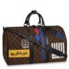 Replica Louis Vuitton Keepall Bandouliere 50 Monogram Pacific Blue M43861 2