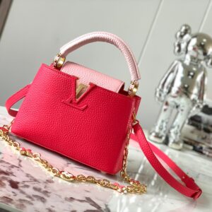 Replica Louis Vuitton Capucines Mini LV Bag Fresh Pink M20845 2