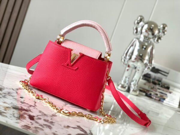 Replica Louis Vuitton Capucines Mini LV Bag Fresh Pink M20845 4