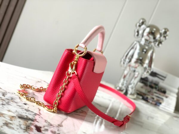 Replica Louis Vuitton Capucines Mini LV Bag Fresh Pink M20845 5