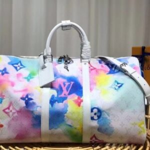 Replica Louis Vuitton Keepall Bandouliere 50 Monogram Watercolor Multico M45758 2