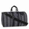 Replica Louis Vuitton Keepall Bandouliere 55 Blue Monogram M45874