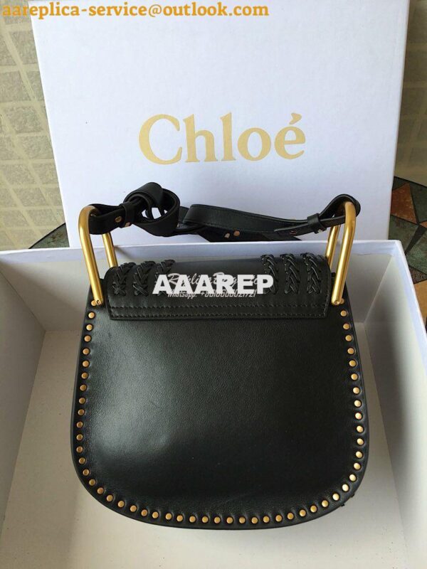 Replica Chloe Hudson Satchel Black Leather Cross Body Bag 5