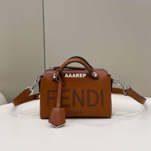 Replica Fendi 8BL145 By The Way Mini Brown leather small Boston bag