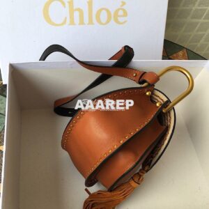 Replica Chloe Hudson Satchel Tan Leather Cross Body Bag 2