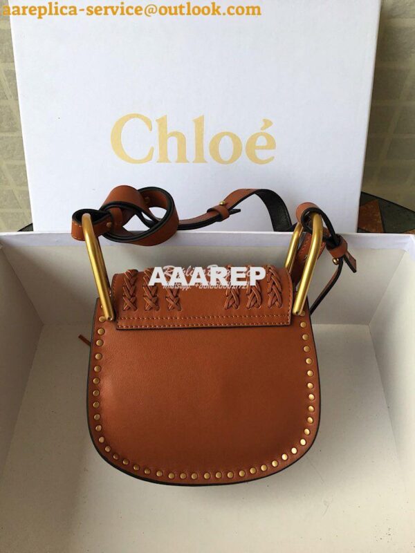 Replica Chloe Hudson Satchel Tan Leather Cross Body Bag 3